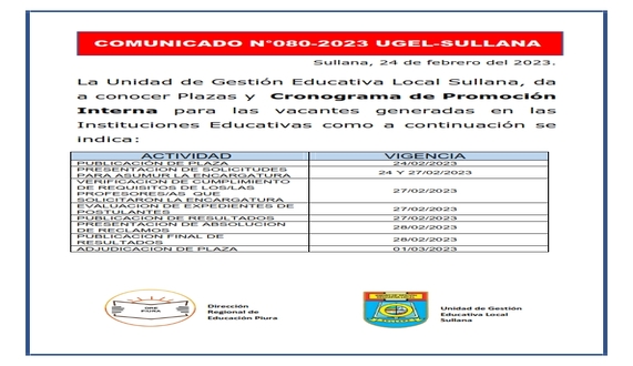 Comunicado N°80