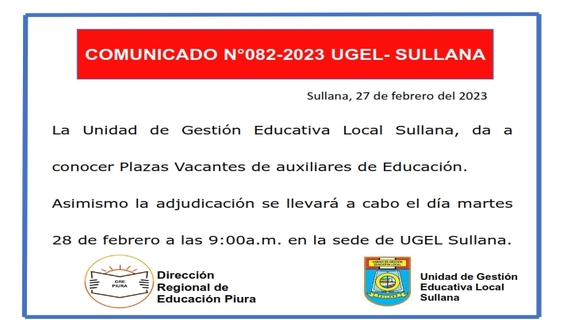 Comunicado N°82