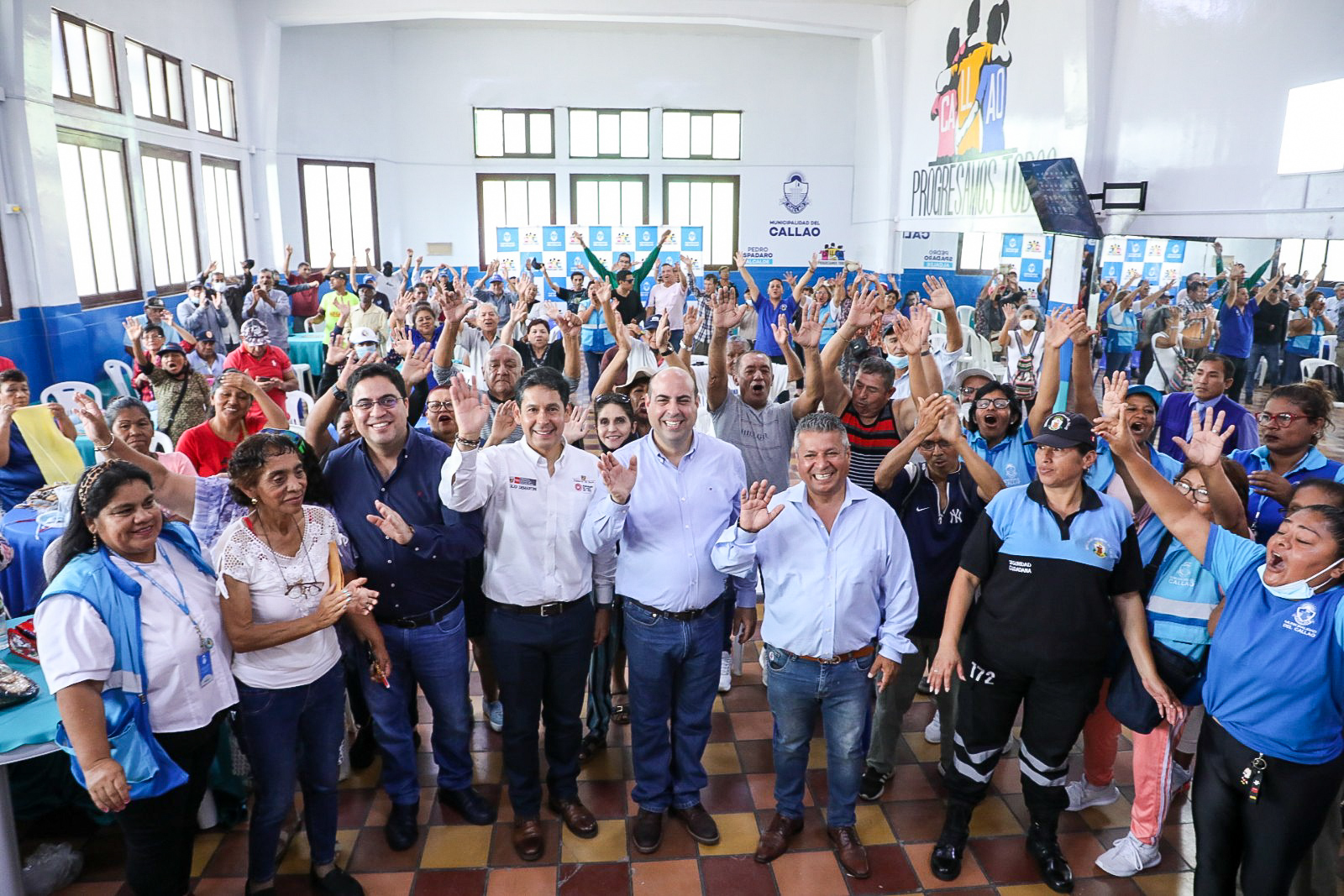 Nuestro alcalde Pedro Spadaro, junto al Ministro de Desarrollo e Inclusión social, Julio Demartini, encabezaron el relanzamiento del comedor popular “Teresa Izquierdo”.