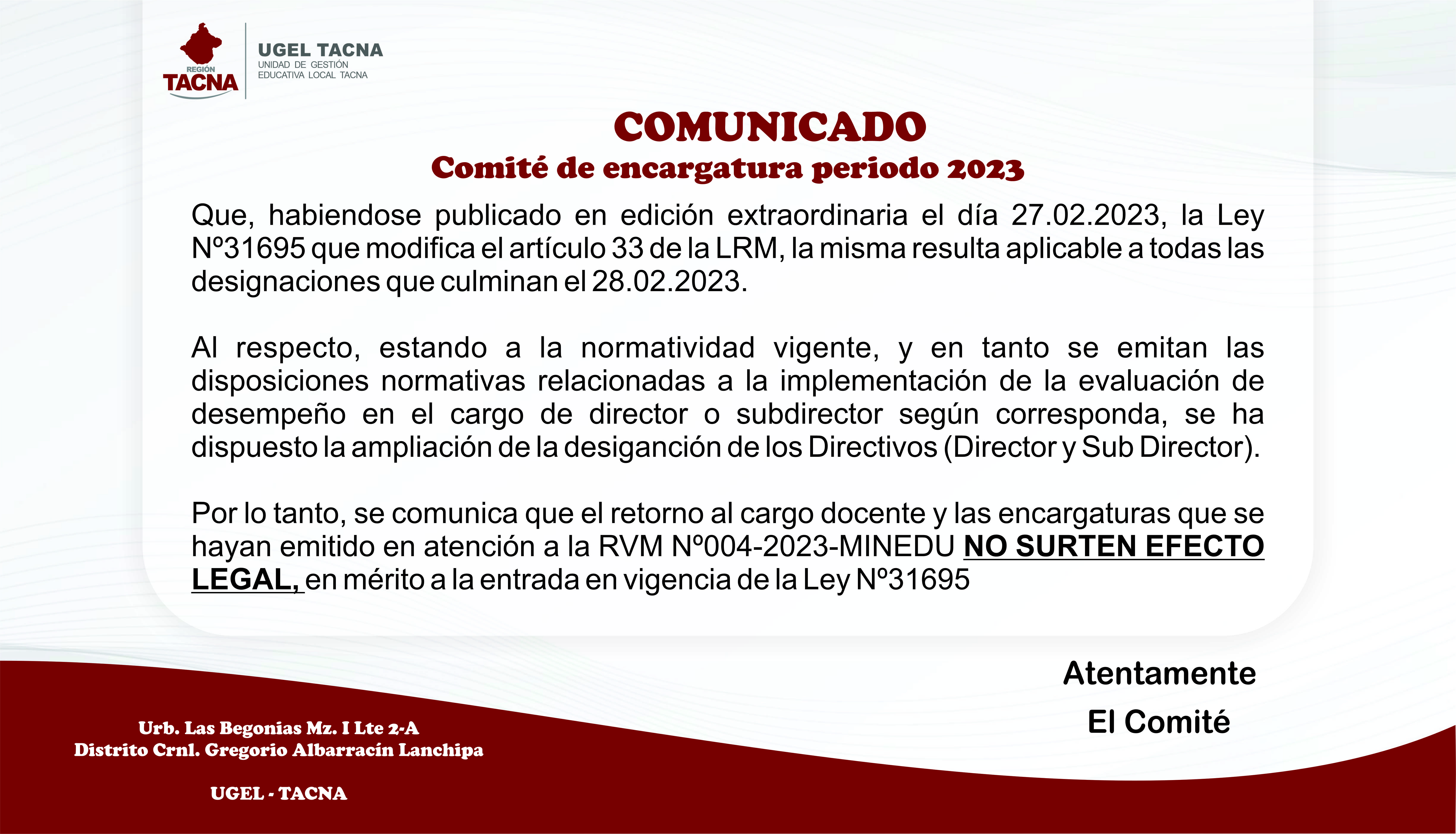 Archivo JPG de comunicado