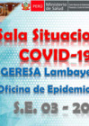 Vista preliminar de documento Sala Situacional SISCOVID Región Lambayeque SE 003-2023