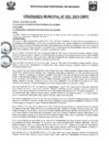 Vista preliminar de documento ORDENANZA MUNICIPAL N° 002-2023-CMPC - APRUEBAN CRONOGRANA DE VENCIMIENTO PARA PAGOS DE IMPUESTO PREDIAL.pdf