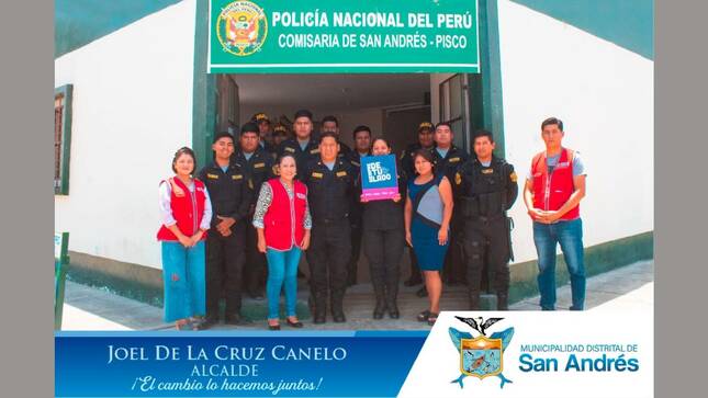 DEMUNA San Andrés Y CEM Pisco Realizan Charla De Orientación A La Policía De La Comisaría Del Distrito