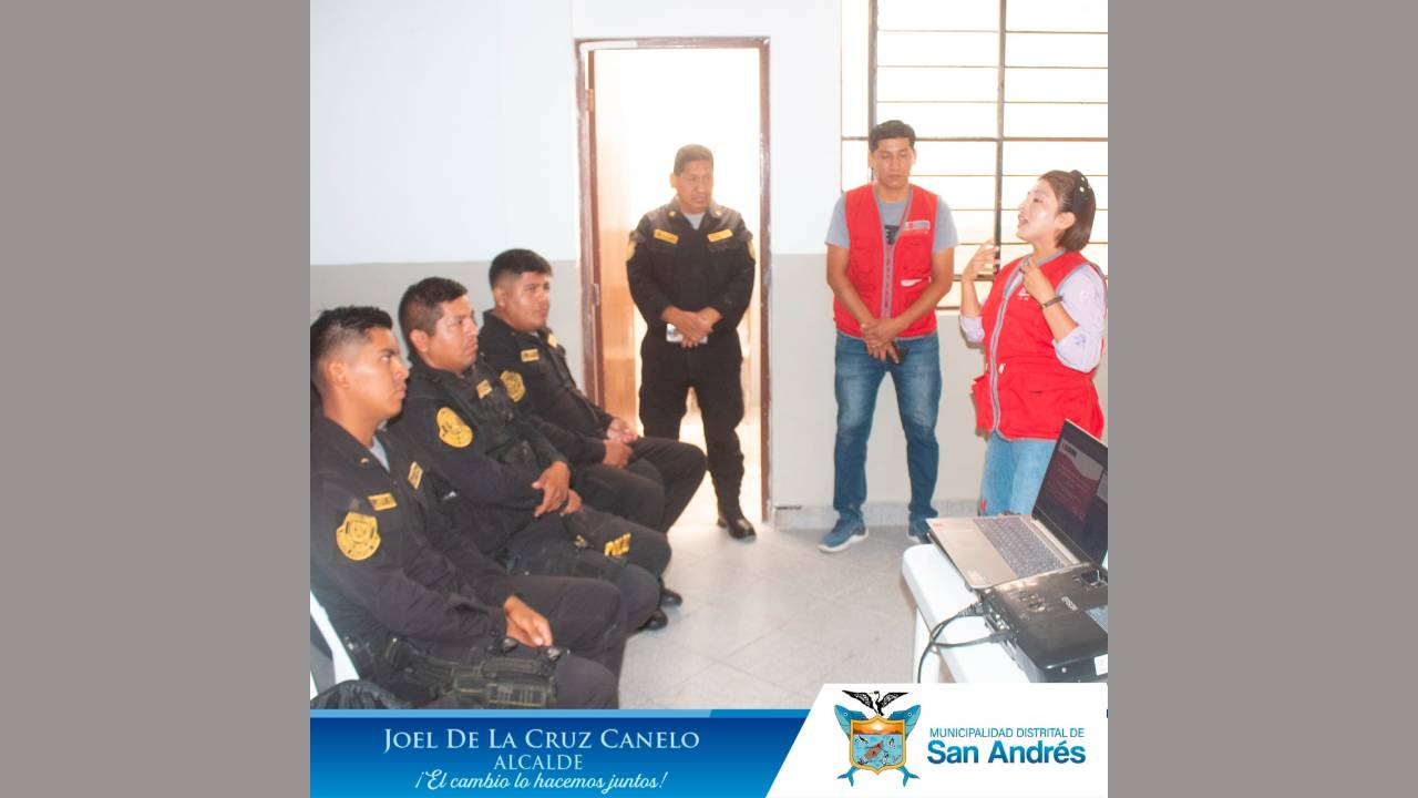 DEMUNA San Andrés Y CEM Pisco Realizan Charla De Orientación A La Policía De La Comisaría Del Distrito