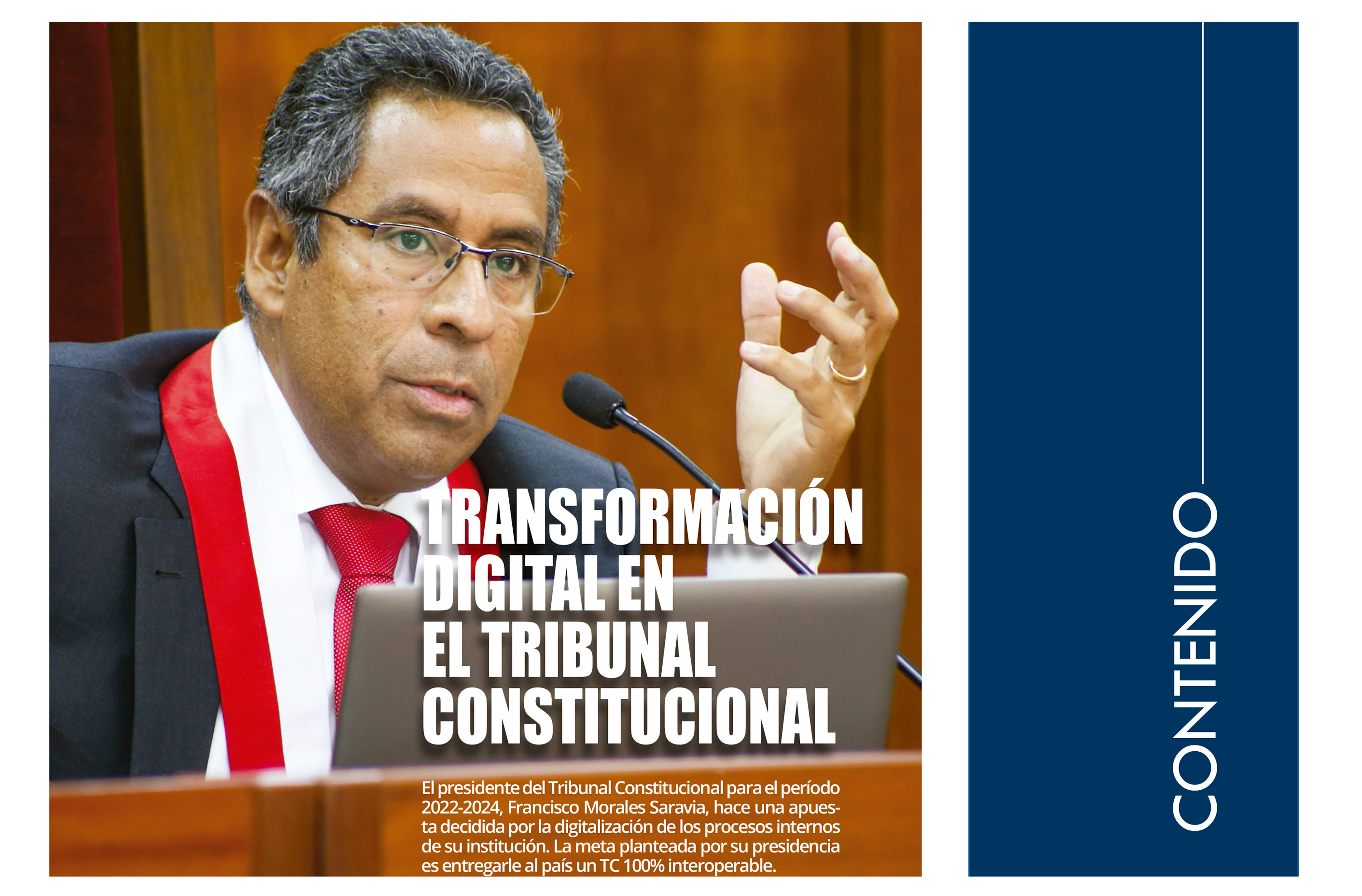 En entrevista con Eje No Penal el presidente del TC Francisco Morales habló sobre la transformación digital en la institución.