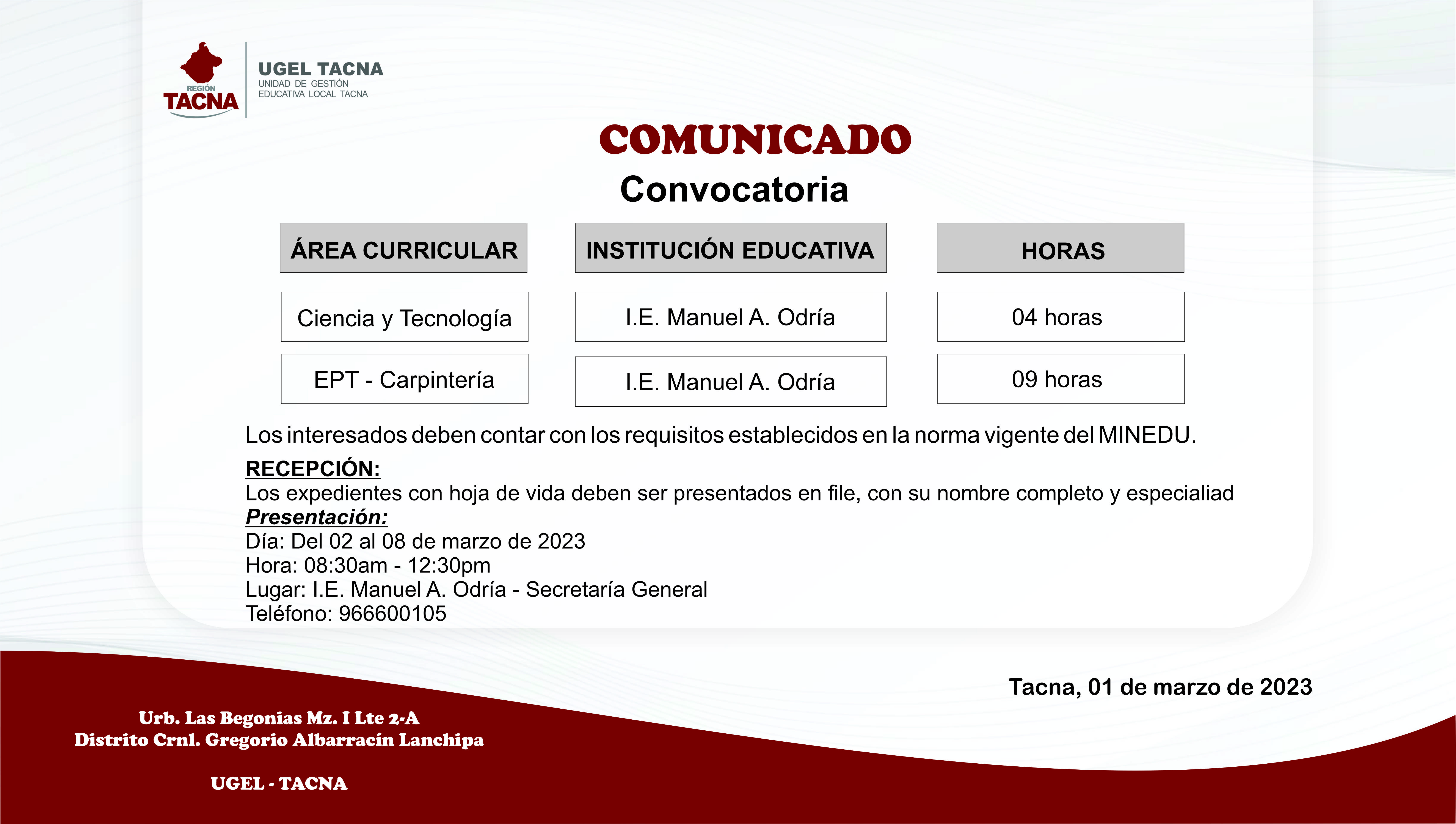 Archivo JPG de convocatoria