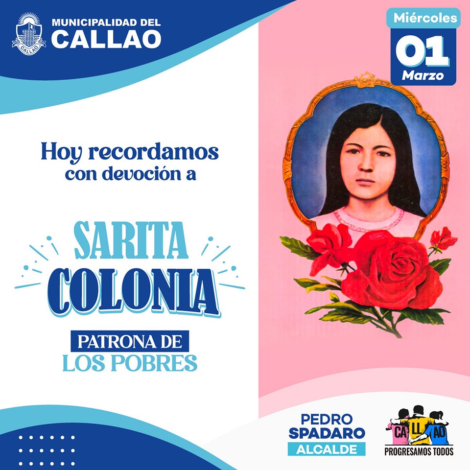 Hoy, con mucha fe, veneramos a la "Patrona de los pobres".