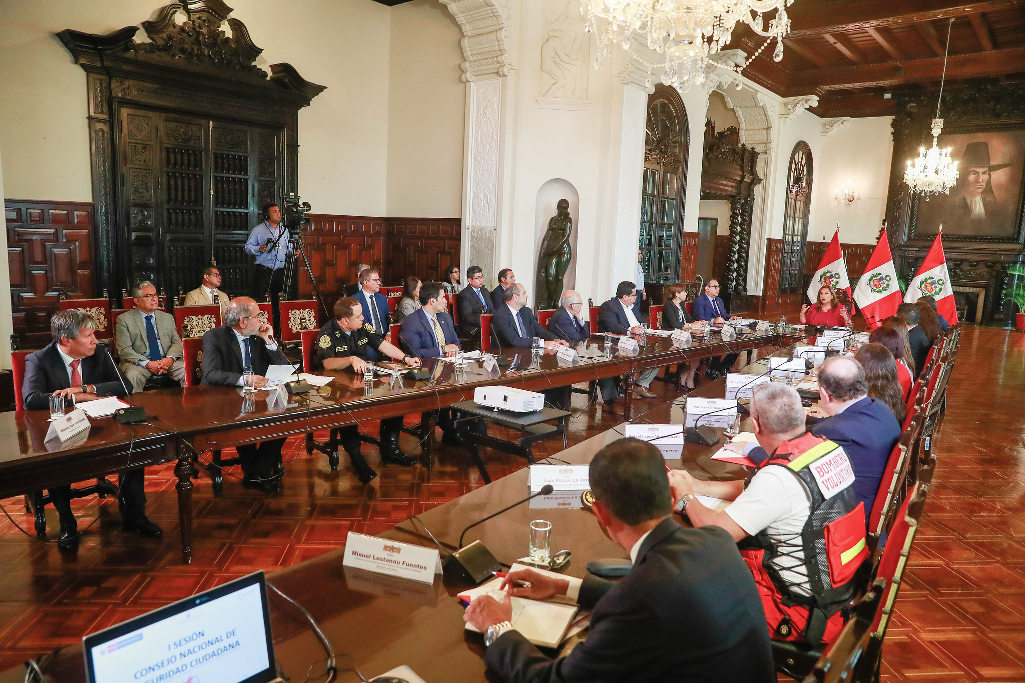 Fotografía de la reunión del Conasec.