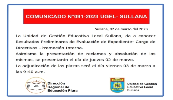 Comunicado N°91