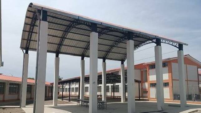 Obra de colegio Manuel Odría Chipillico en Las Lomas, Piura