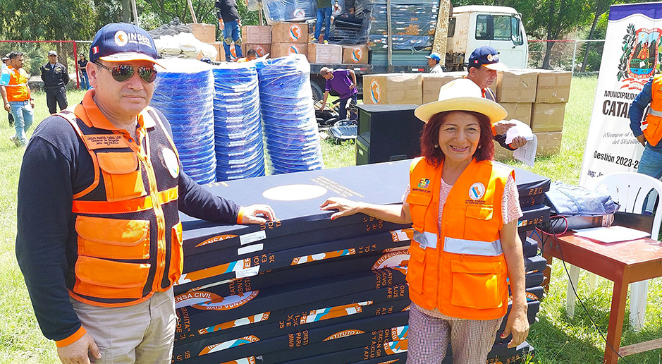 7 toneladas de ayuda humanitaria para distritos declarados en emergencia en Yauyos