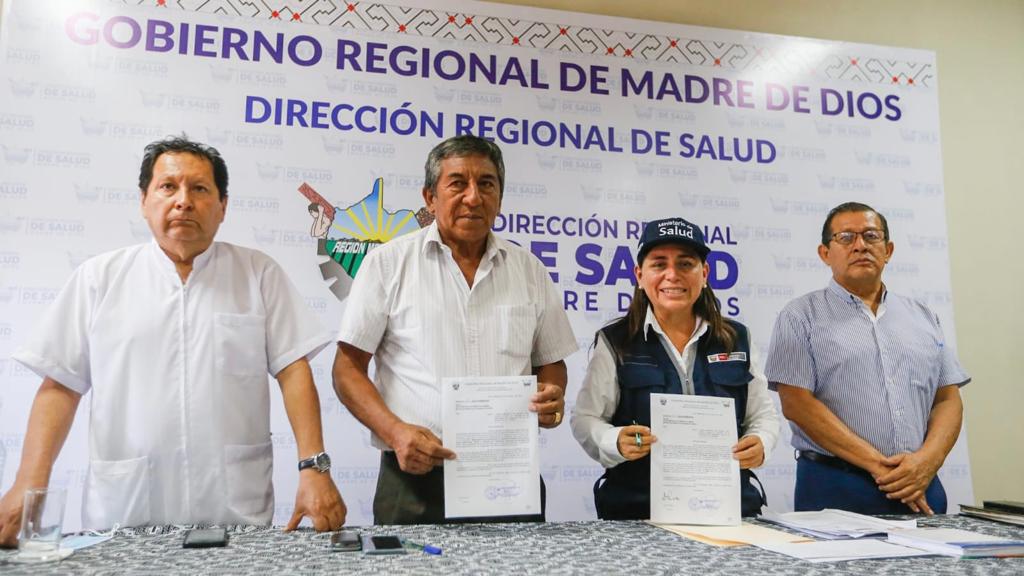 Minsa y Gore Madre de Dios suscriben convenio para la construcción de nuevo Hospital Santa Rosa
