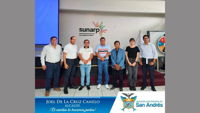 Alcalde Joel De La Cruz Canelo Sostuvo Importante Reunión Con Representantes De La Sunarp.