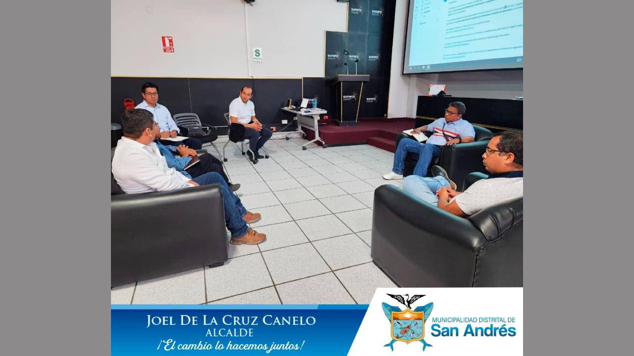 Alcalde Joel De La Cruz Canelo Sostuvo Importante Reunión Con Representantes De La Sunarp.