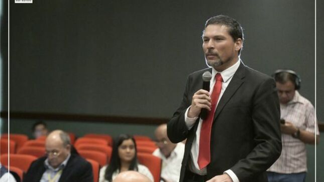 Nuestro Alcalde, August Carbajal, exponiendo la situación en que encontró la seguridad ciudadana en  San Bartolo, 