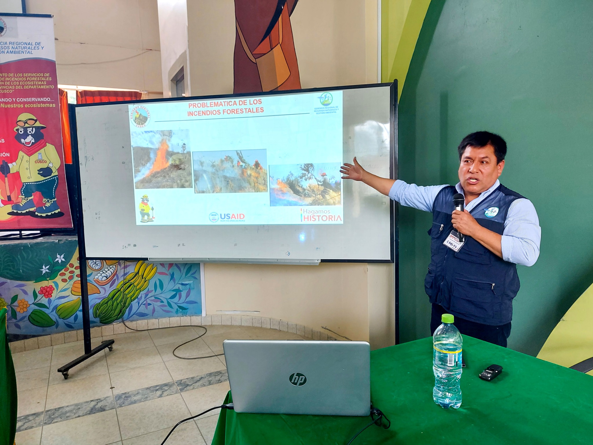 Realizan taller de sensibilización con autoridades locales sobre prevención y control de incendios forestales
