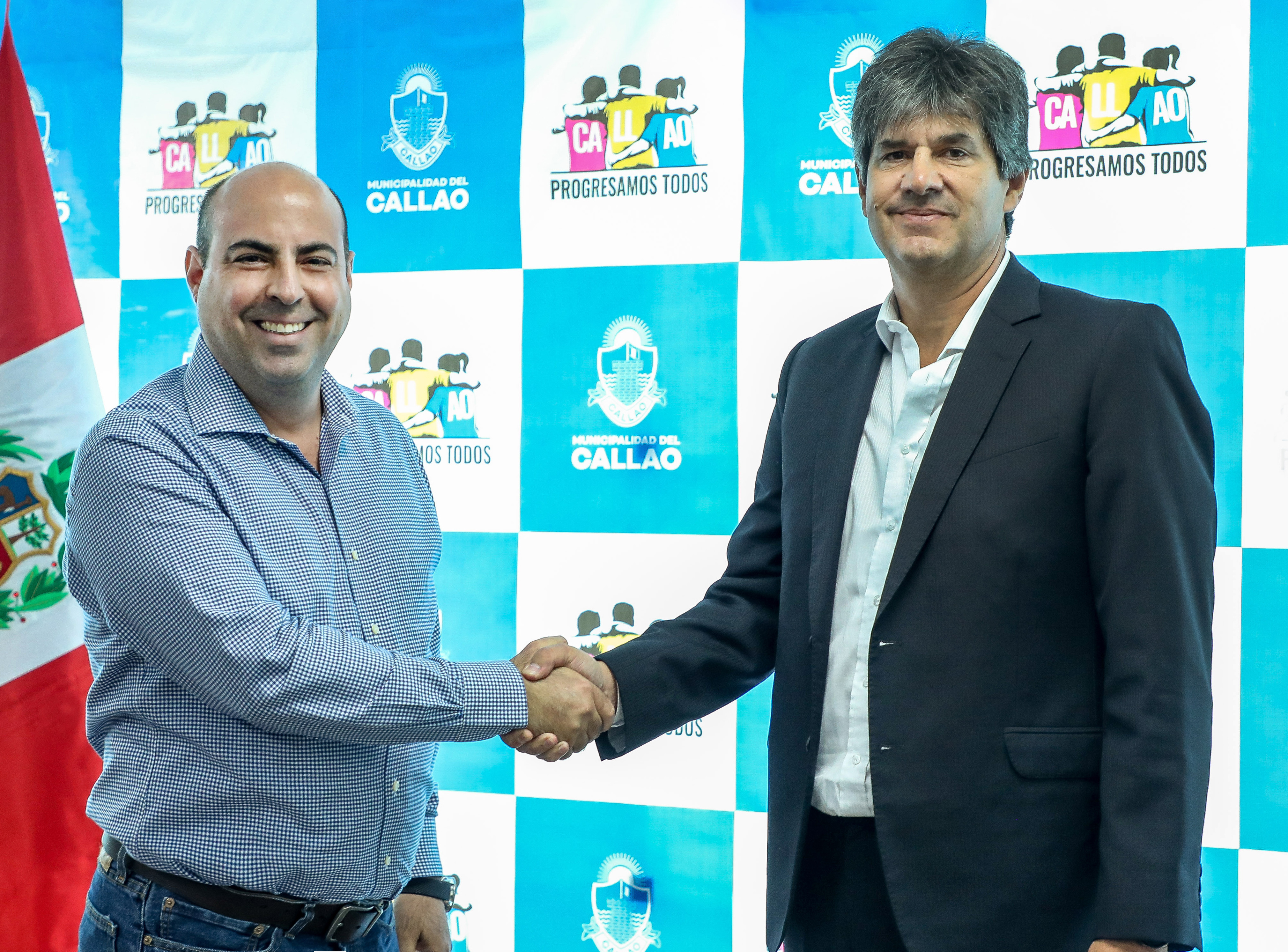El alcalde del Callao, Pedro Spadaro, se reunió con el gerente general de LAP, Juan José Salmón, para fortalecer el trabajo entre ambas instituciones. 