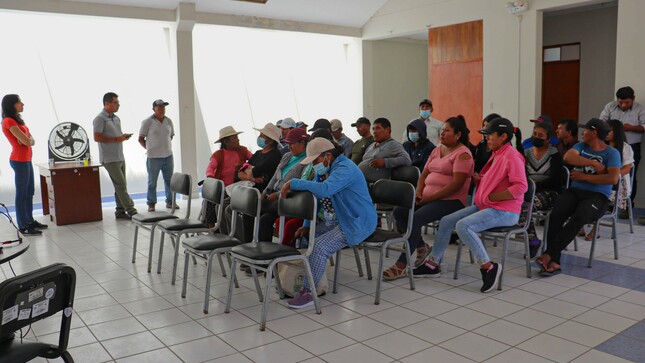  Hoy la Gerencia de Desarrollo Económico presentó a los ganaderos el expediente técnico del proyecto Mejoramiento del servicio de apoyo al desarrollo productivo de la cadena del ganado ovino y caprino