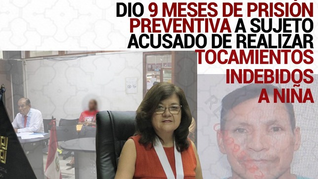 Prision preventiva por tocamientos indebidos a niña