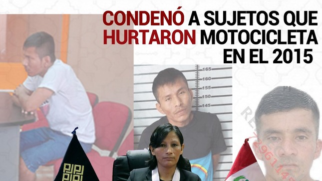 sentencia a sujetos que robaron motocicleta