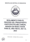 Vista preliminar de documento Reglamento Participativo Multianual 2021-2023