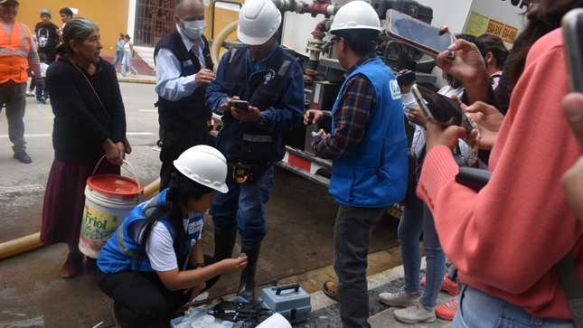 Sunass verifica abastecimiento de agua potable