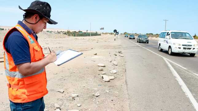 G.R.T. realiza verificación de flujo vehicular en tres vías de alto tránsito