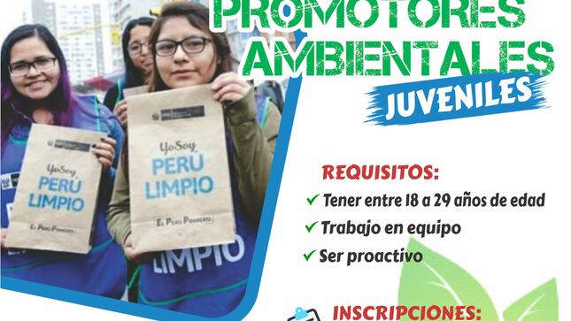 MUNICIPALIDAD DE HUAURA  INICIA  CONVOCATORIA  DE PROMOTORES AMBIENTALES JUVENILES