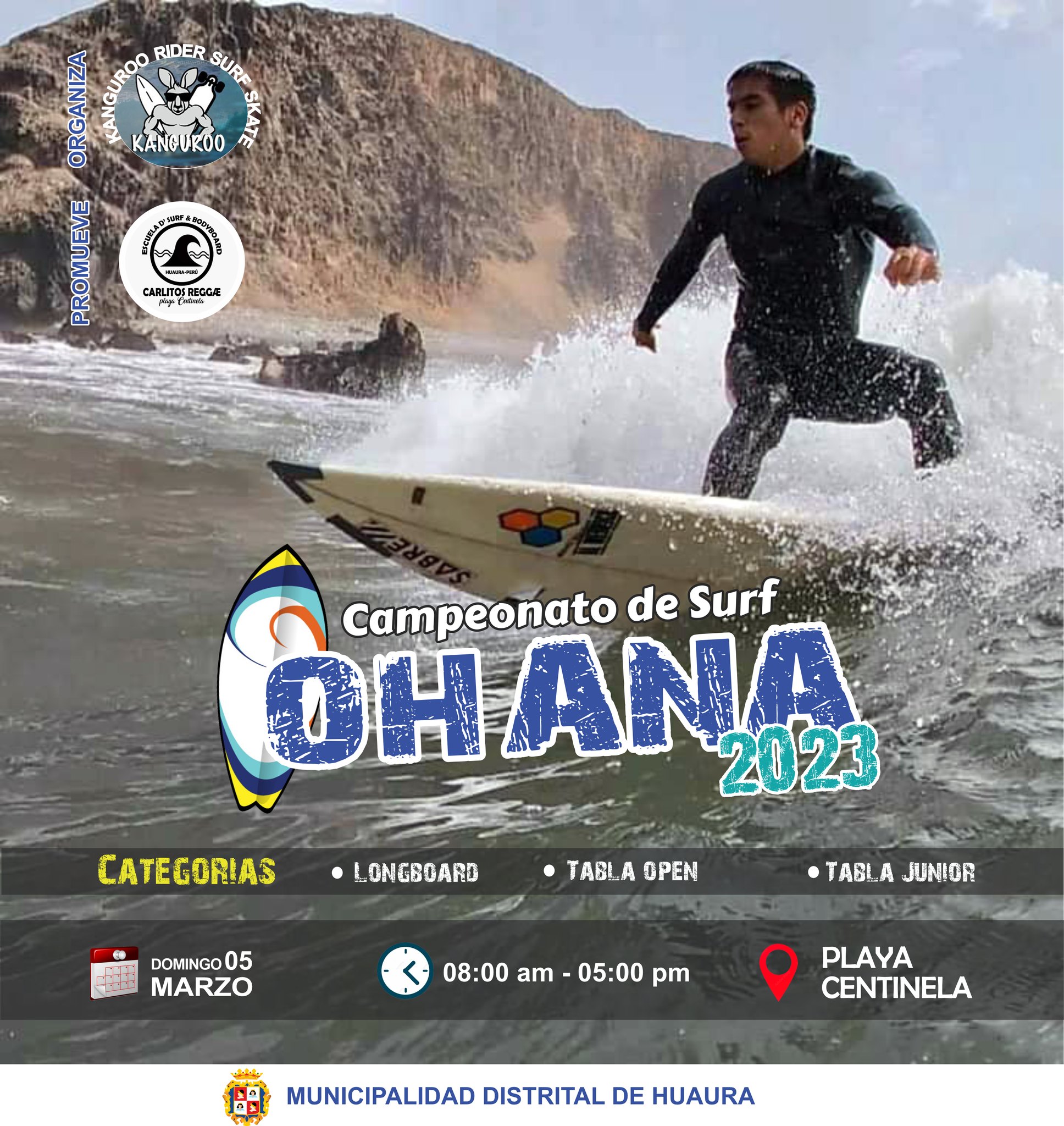 REALIZARÁN CAMPEONATO DE SURF “OHANA 2023” EN LA PLAYA CENTINELA