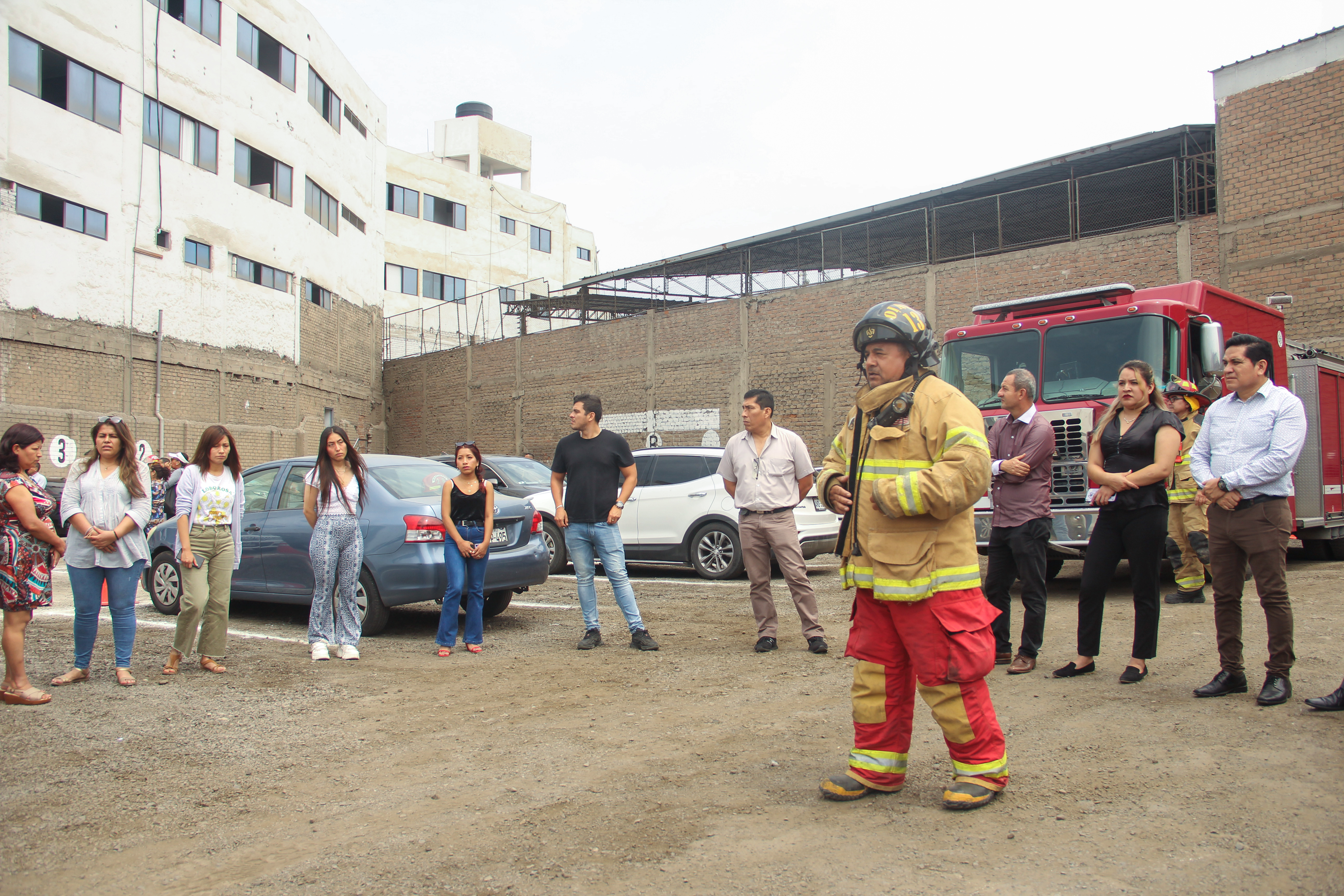 Bomberos apoyaron en todo momento del simulacro