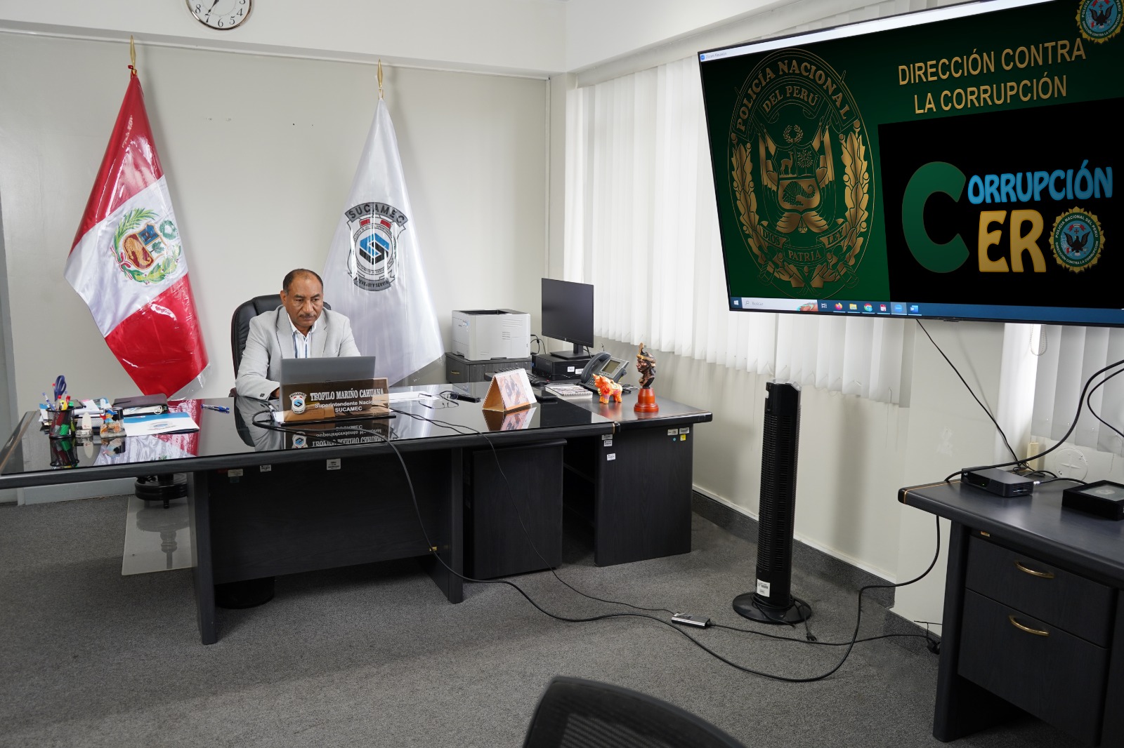 Capacitación estuvo a cargo de especialista de la Dirección Contra la Corrupción de la Policía Nacional del Perú.   
