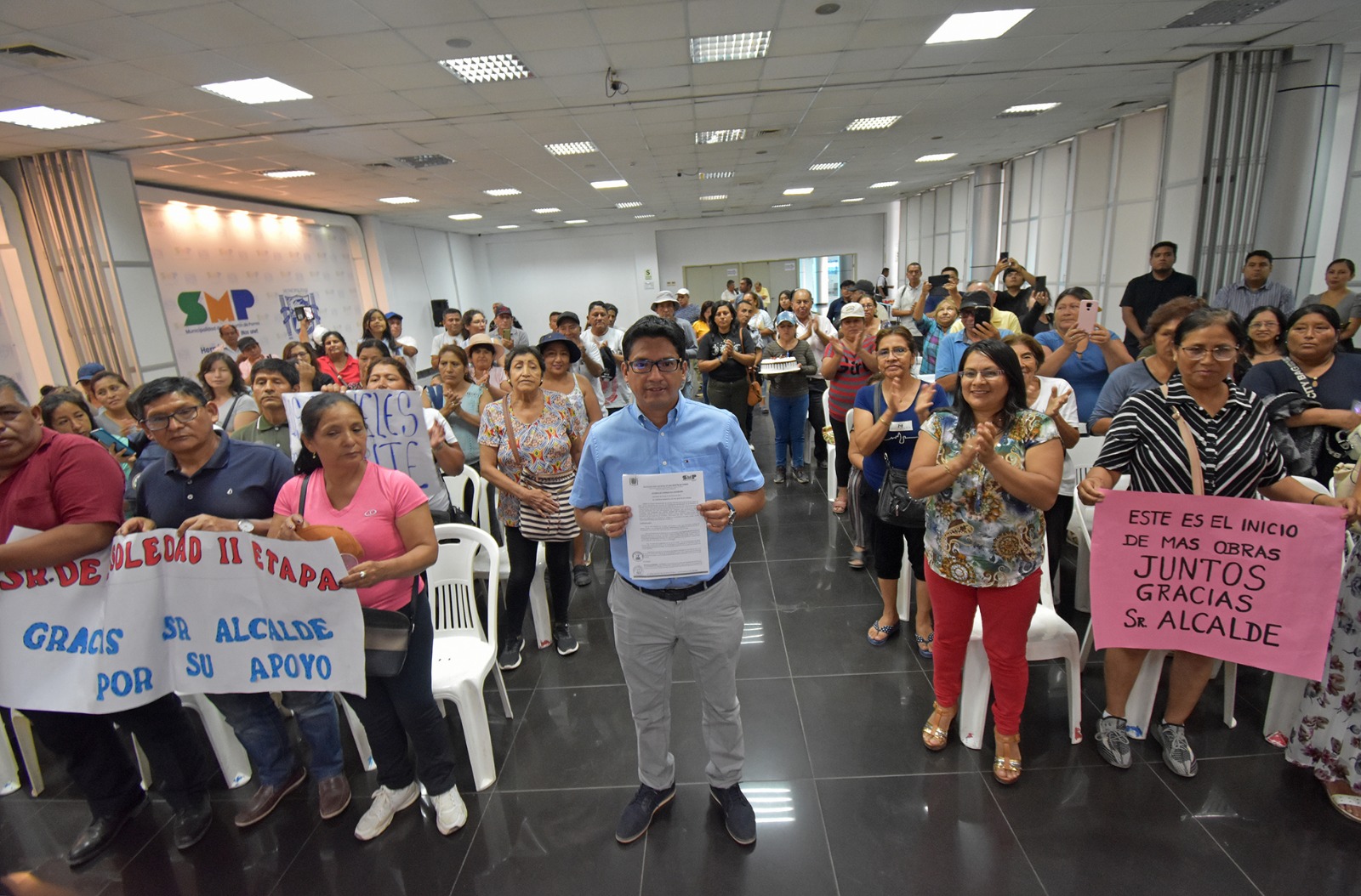 "En mi gestión se están asumiendo y estamos dando alternativas rápidas para un mejor distrito".