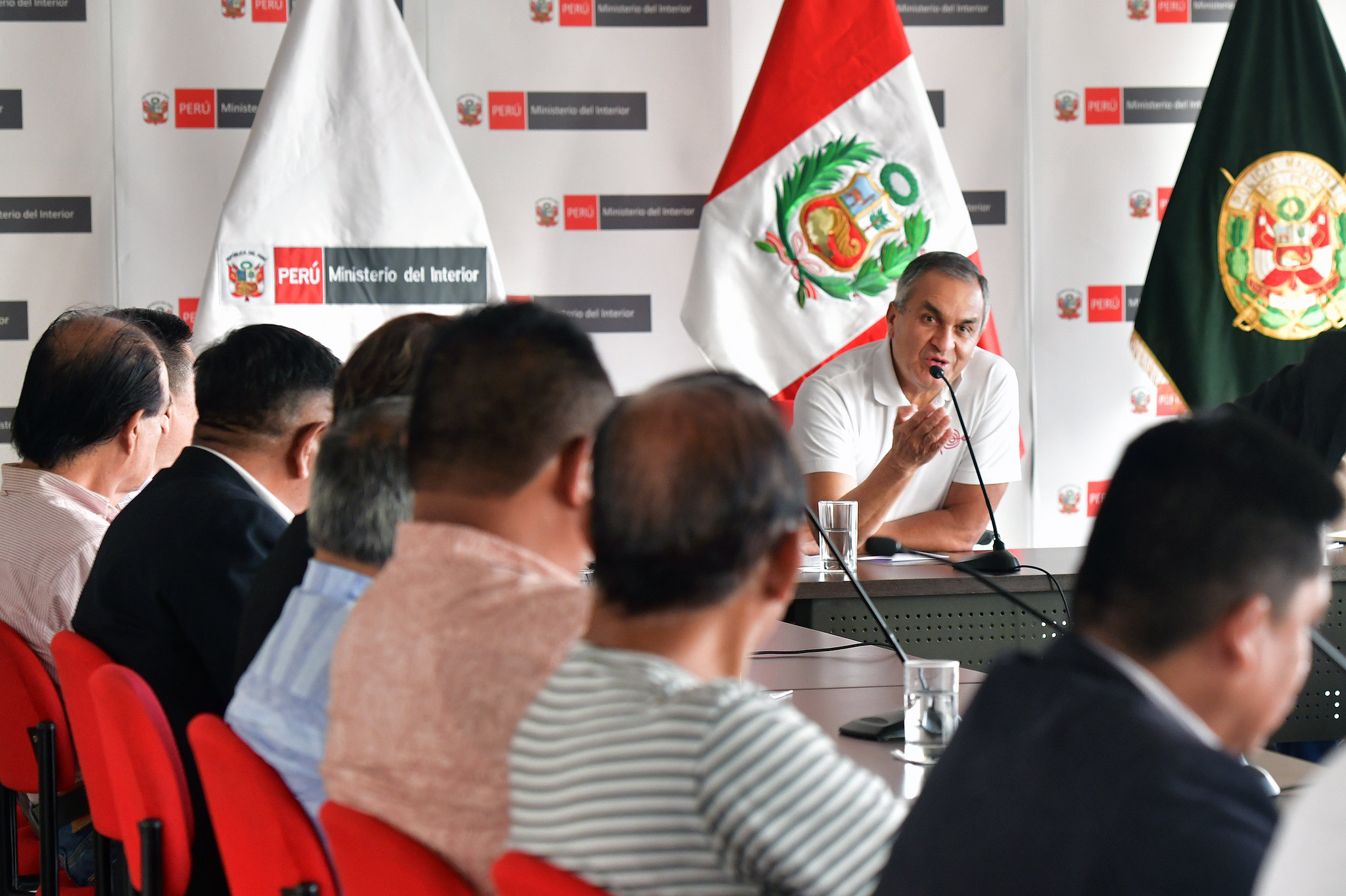 Ministro del Interior, Vicente Romero, se reunió con representantes de las Mypes.