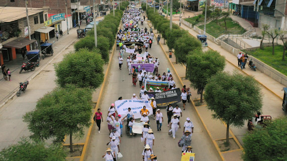 Tambogrande: 40 organizaciones de mujeres participaron en caminata "Con Ellas Adelante"
