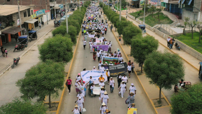 Tambogrande: 40 organizaciones de mujeres participaron en caminata "Con Ellas Adelante"