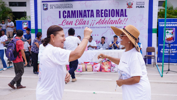 Tambogrande: 40 organizaciones de mujeres participaron en caminata "Con Ellas Adelante"