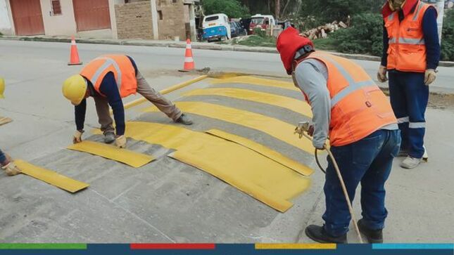 Continúan Trabajos de Señalización en Cajamarca