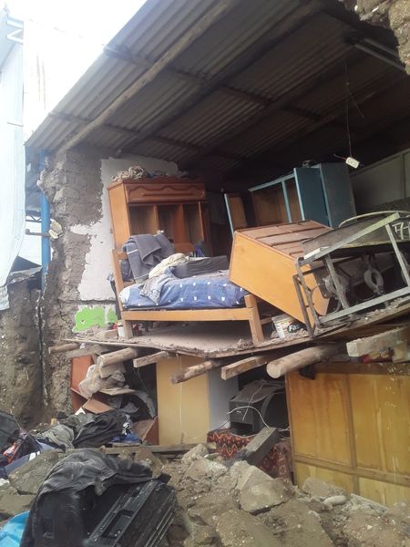 Reconocimiento los daños y empadronamiento a la familias damnificadas por las intensas lluvias