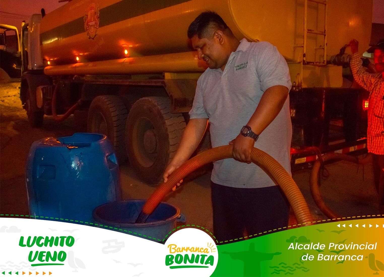 Seguimos Apoyando a Nuestro Centros Poblados con el Reparto de Agua Potable