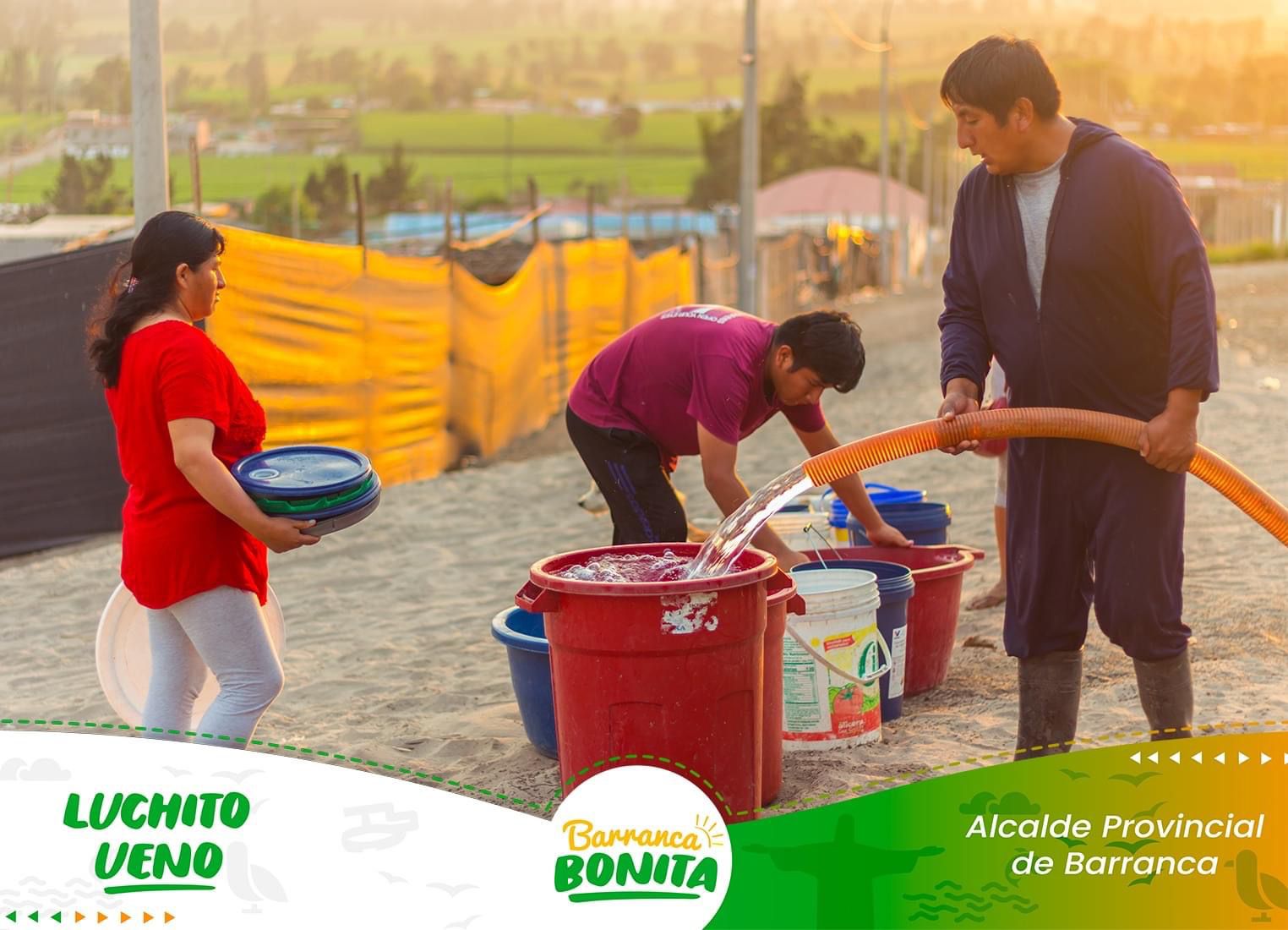 Seguimos Apoyando a Nuestro Centros Poblados con el Reparto de Agua Potable
