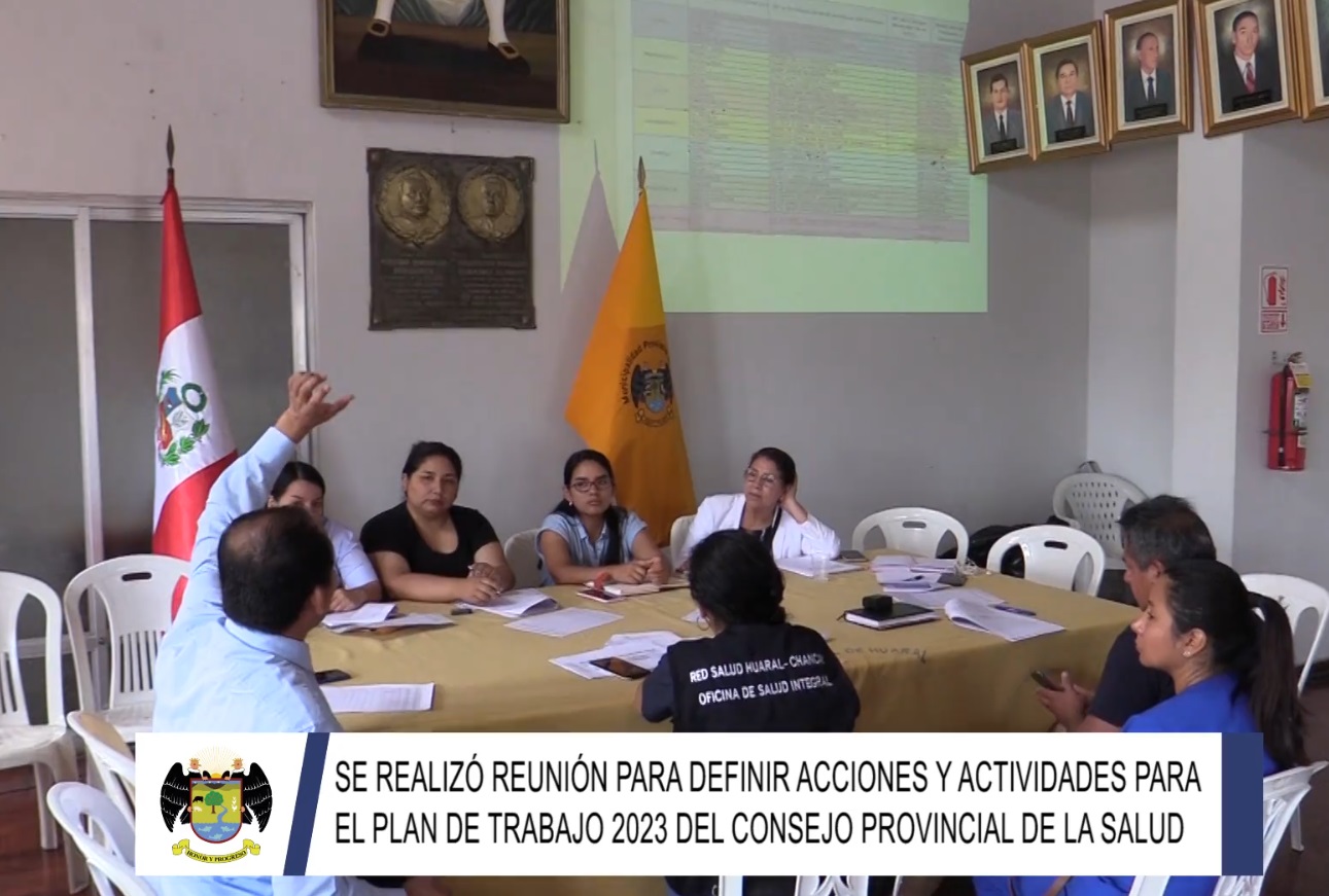 Se realizó reunión para definir acciones y actividades para el Plan de Trabajo 2023 del Consejo Provincial de la Salud