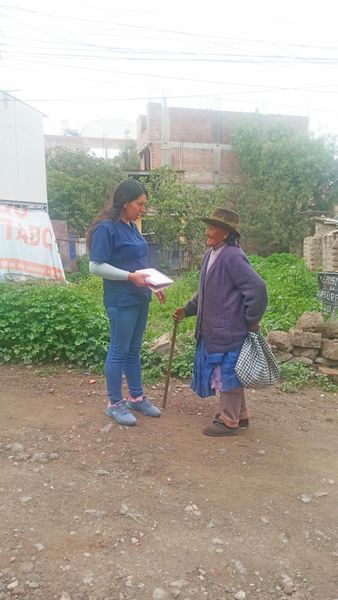 Visita a los Adultos Mayores damnificados por causa de las lluvias