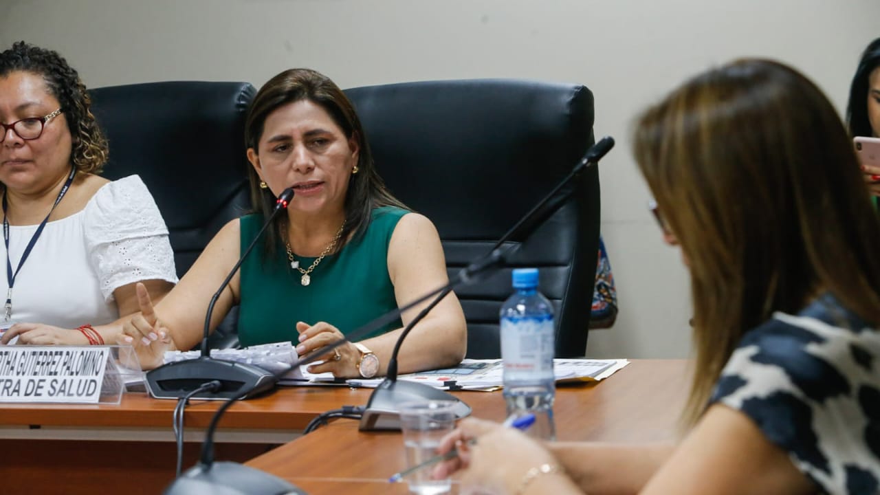 Durante su presentación ante el Congreso, la ministra Rosa Gutiérrez también se refirió al aumento de coberturas de vacunación y Ley de Cáncer Infantil