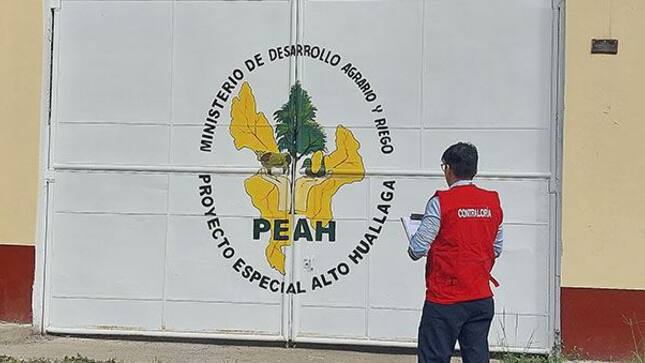 Contraloría detectó que funcionarios del Proyecto Especial Alto Huallaga pagaron por perfil técnico incompleto