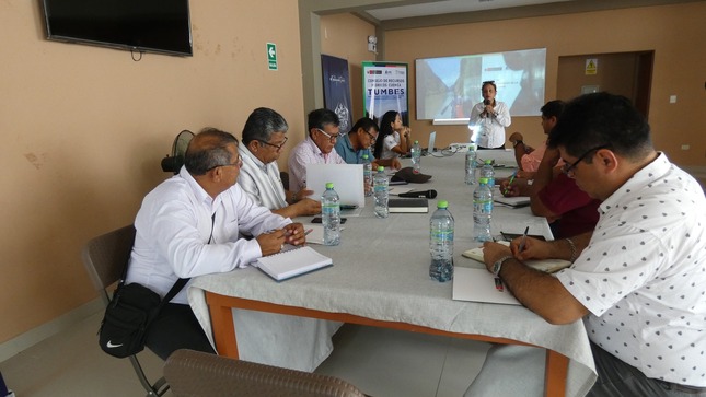 Alcalde Reedy Bancayan participa de reunión del consejo de Recursos Hídricos cuenca Tumbes