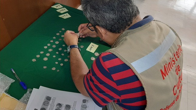 Ministerio de Cultura verificó la repatriación de 170 monedas antiguas pertenecientes al Patrimonio Cultural de la Nación