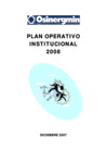 Vista preliminar de documento Plan Operativo Institucional 2008