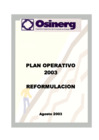 Vista preliminar de documento Plan Operativo Institucional 2003