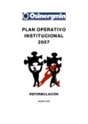Vista preliminar de documento Reformulación del Plan Operativo Institucional 2007