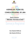 Vista preliminar de documento AGENDA DE SESIÓN DE CONSEJO REGIONAL N° 07-2023-CR/GRL